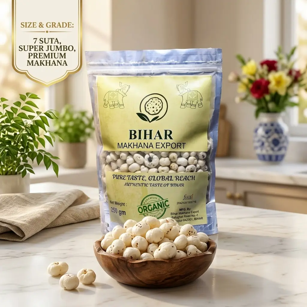 makhana_premium_7-suta 6+ HP Suta - Premium Makhana Foxnut 250g - Image 1